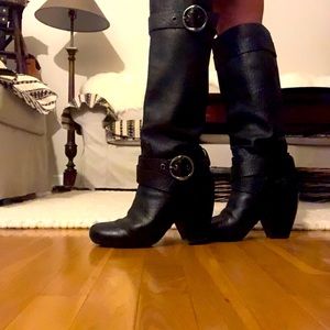 Lucky Brand leather tall knee high boots